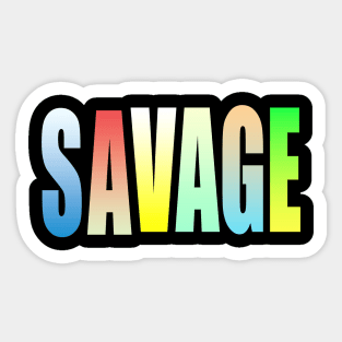 Savage Sticker